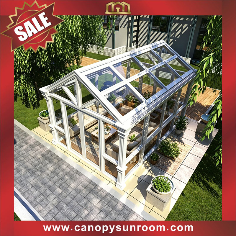 outdoor garden backyard tempered glass aluminum sun house sunroom