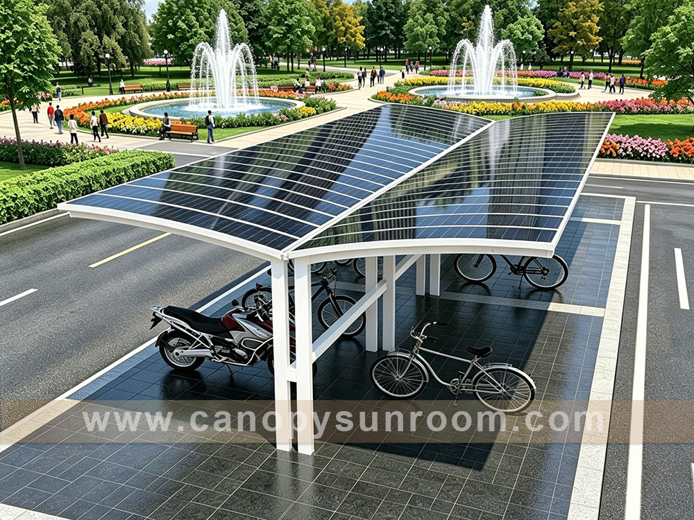motorcycle bike bicycle park shelter canopy awning motorcycle bike bicycle park shelter canopy awning
