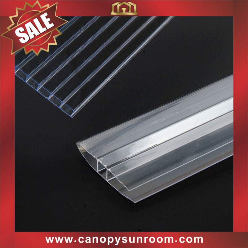 Polycarbonate PC H profile connector bar for polycarbonate sheet