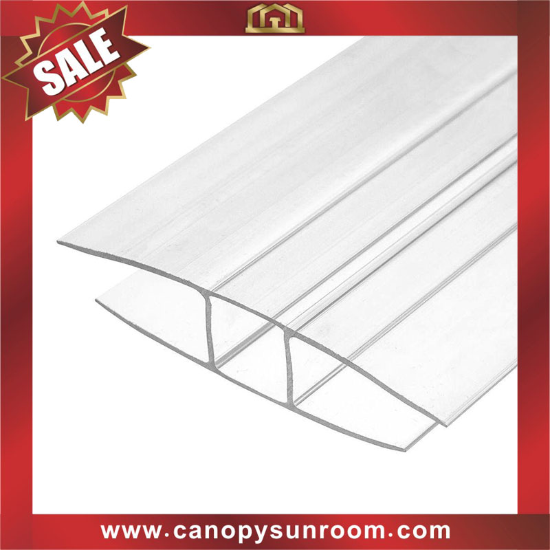 polycarbonate PC H profile connector bar for polycarbonate sheet for sales