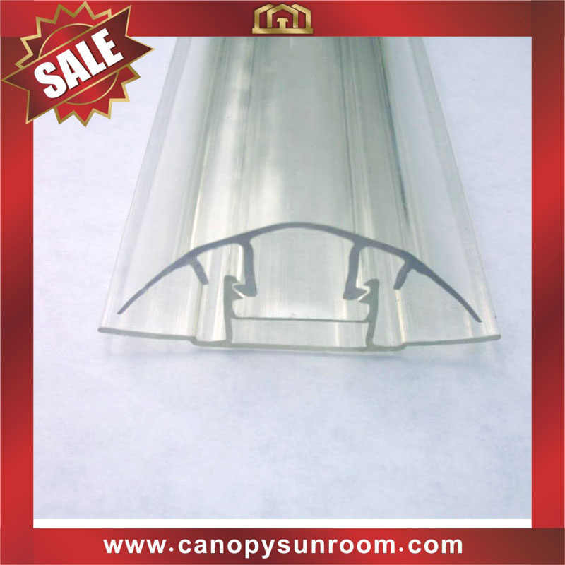 polycarbonate PC connector profile snap buckle down for polycarbonate sheet
