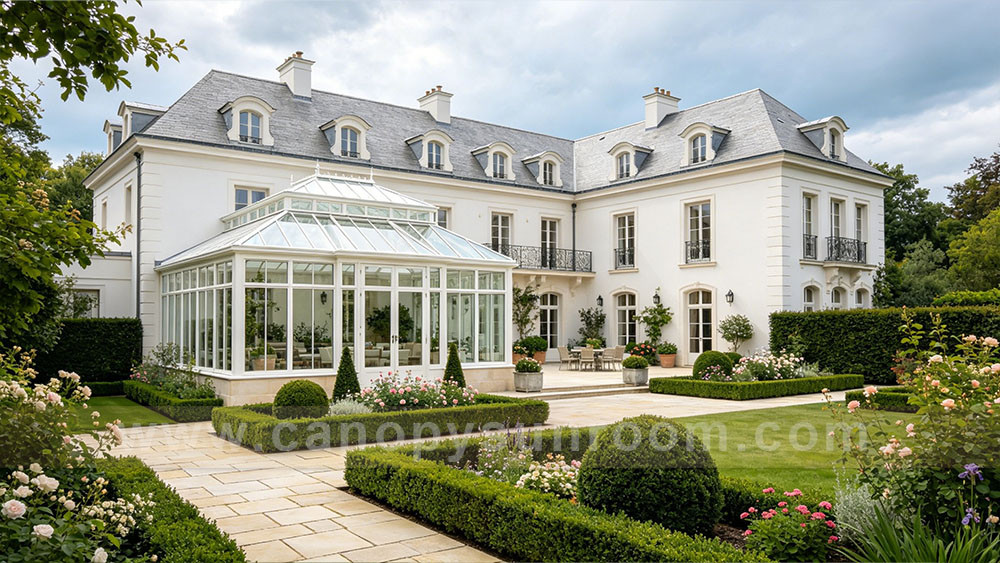 outdoor villa house glass sunroom sun house enclousure