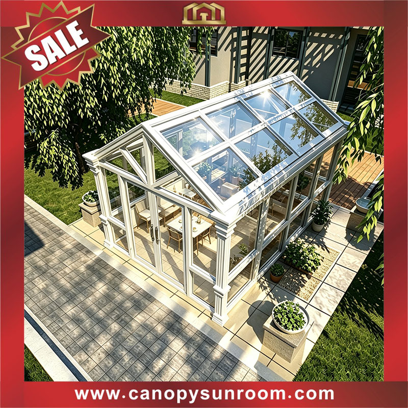 Excellent outdoor backyard sun room sunhouse with tempered glass and aluminum framework