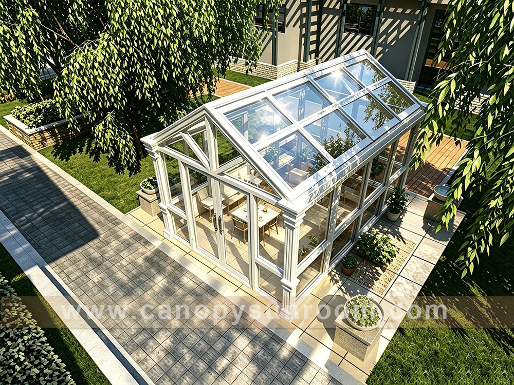 outdoor backyard aluminum glass sunroom sunhouse Outdoor backyard aluminum glass sun room sunhouse for sale