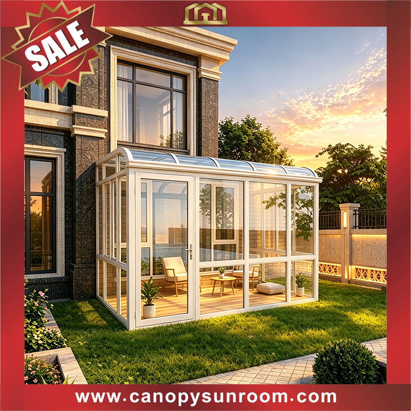 outdoor backyard patio aluminium alu glass sun house sunroom cabin shed for sale