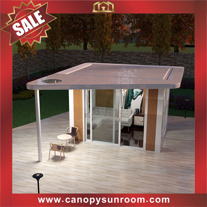 Modern backyard outdoor aluminum glass pavilion gazebo kiosk enclosure tiny house cabin shed shelter for sales