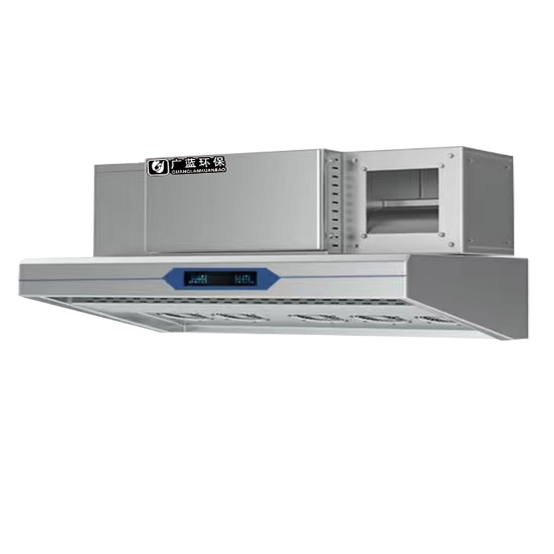Stainless steel oil fume purification hood integrated machine