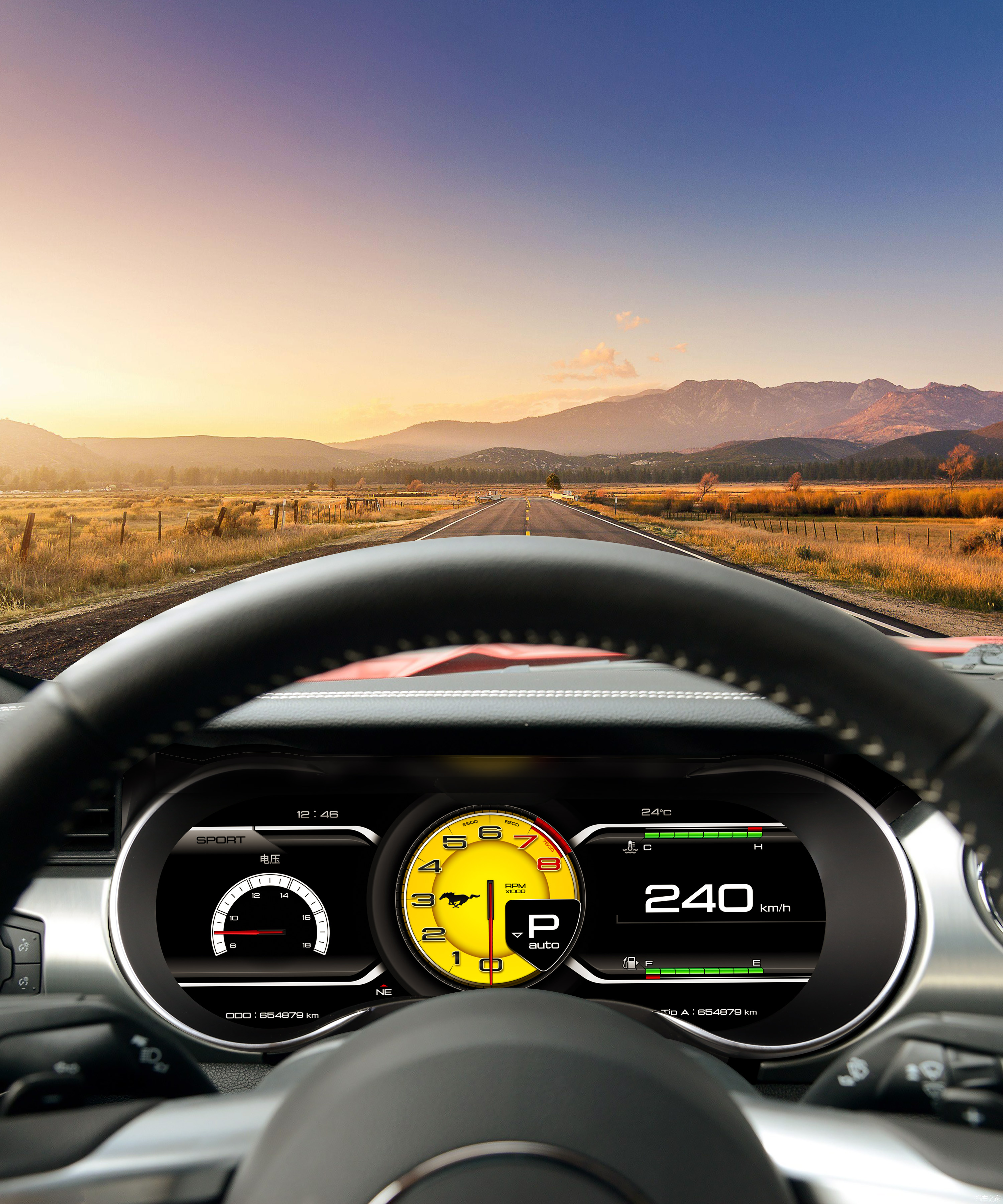 2015-2021 Ford Mustang Digital Cluster/2015-2021款福特野马数字集群
