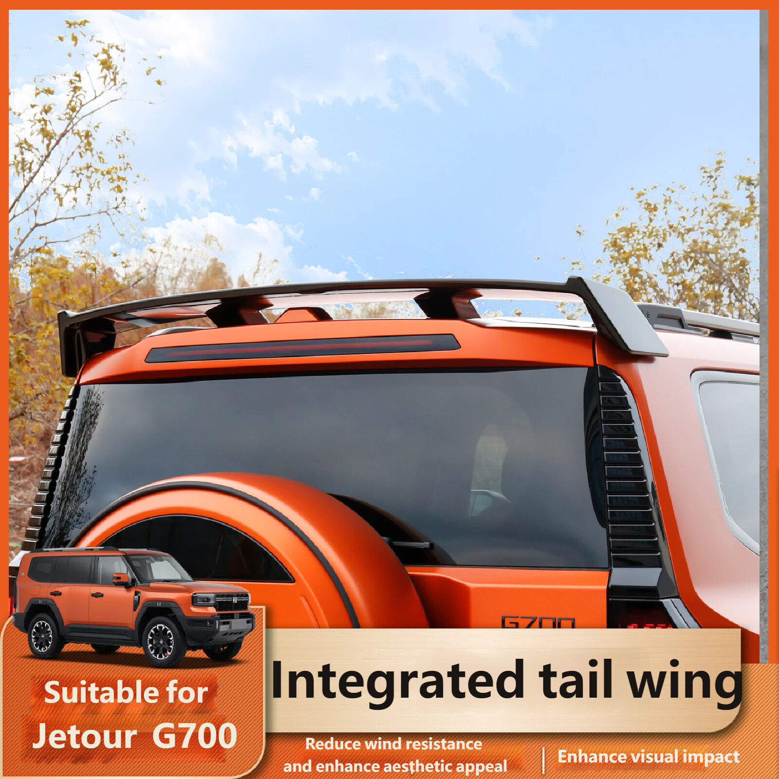 Roof-mounted sports spoiler