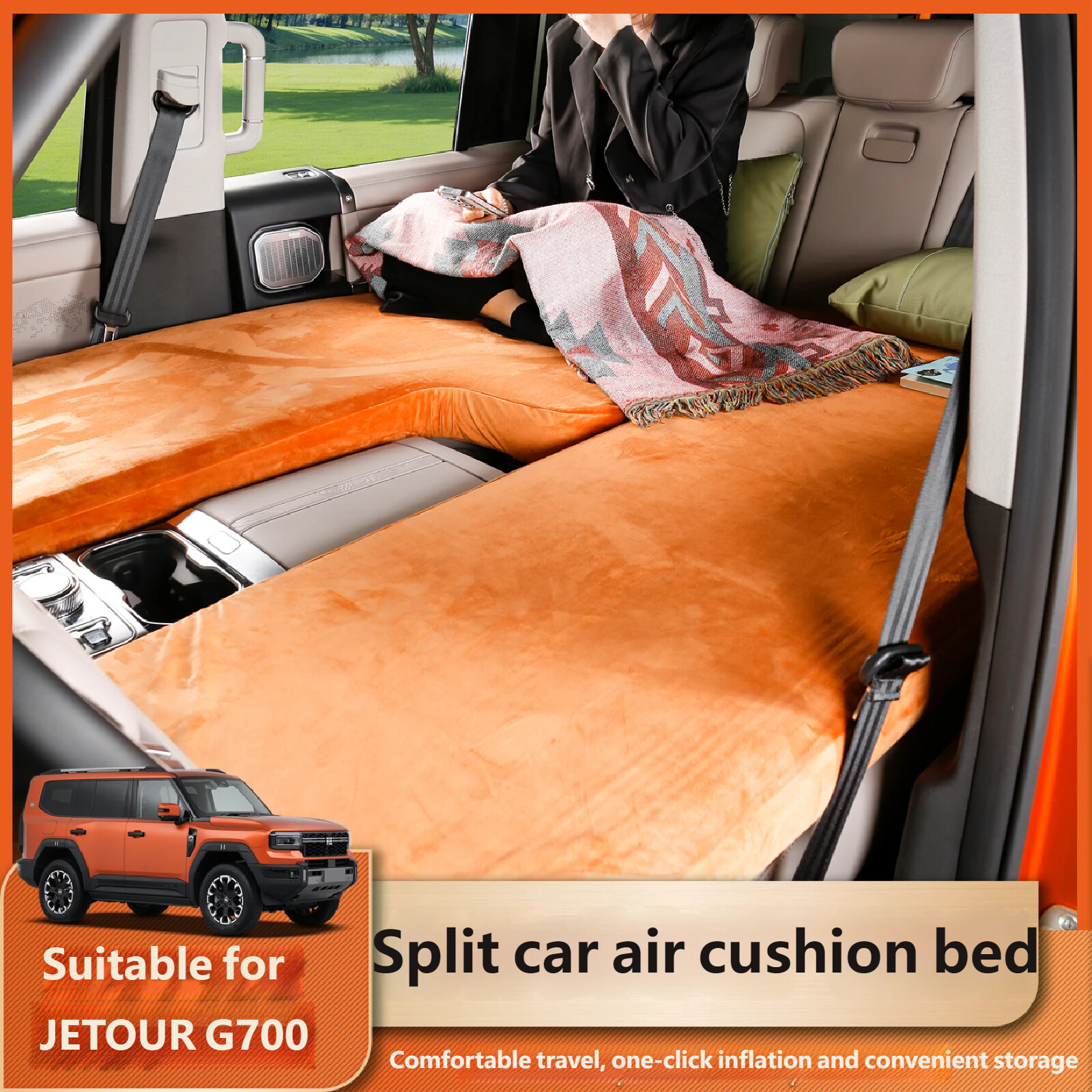 Separate air mattress bed