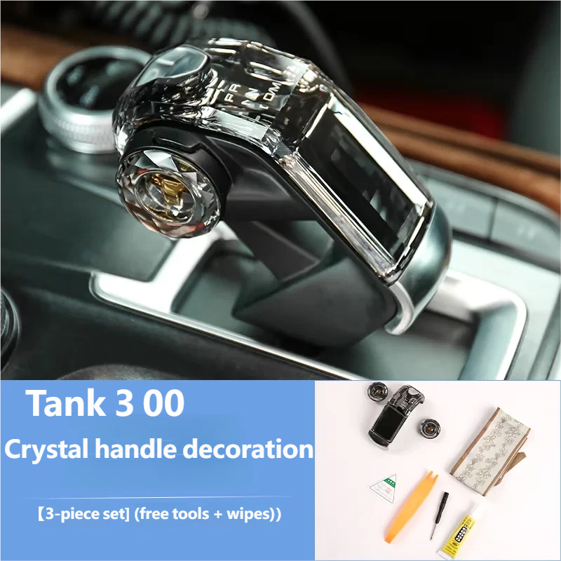 Crystal handle decoration