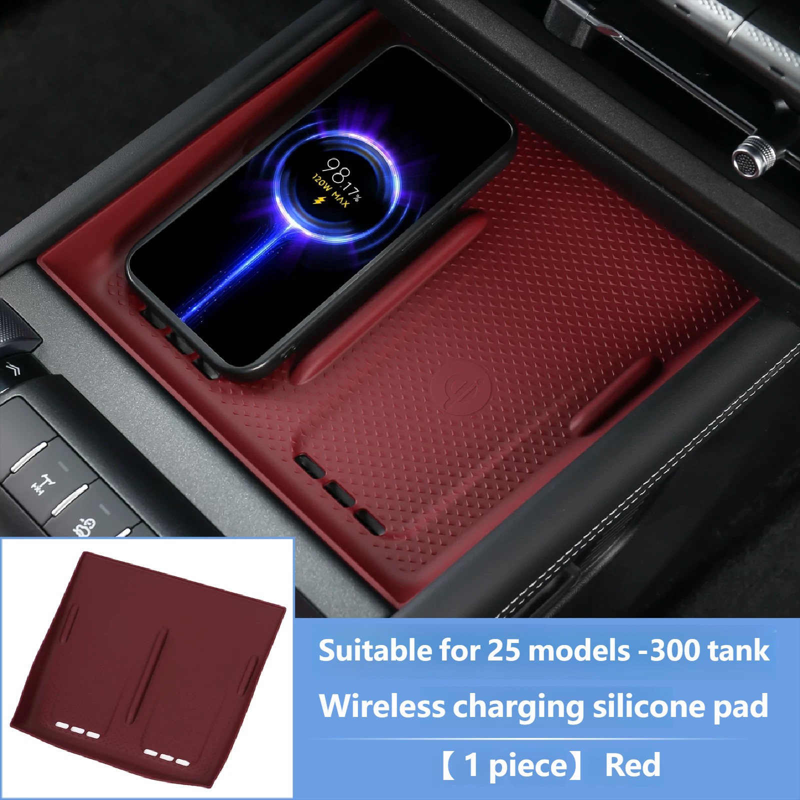 Wireless charging silicone pad