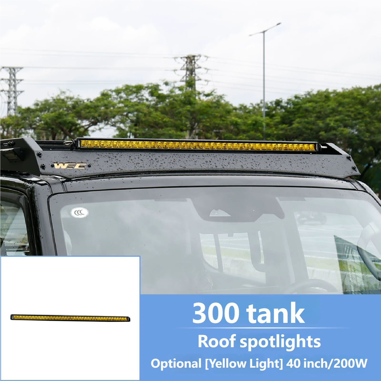 Roof spotlights