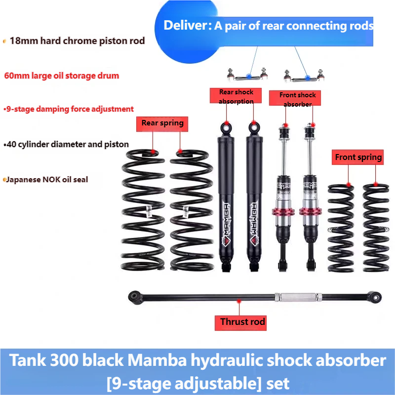 Black Mamba Hydraulic Shock Absorption