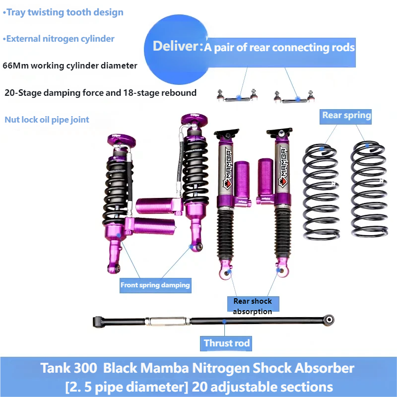 Black Mamba Hydraulic Shock Absorption