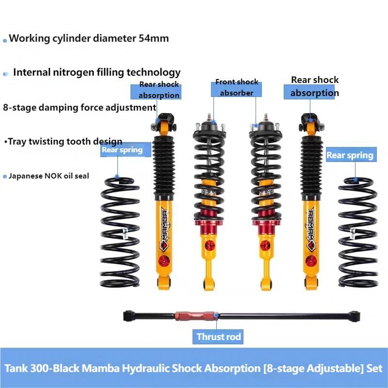 Black Mamba Hydraulic Shock Absorption