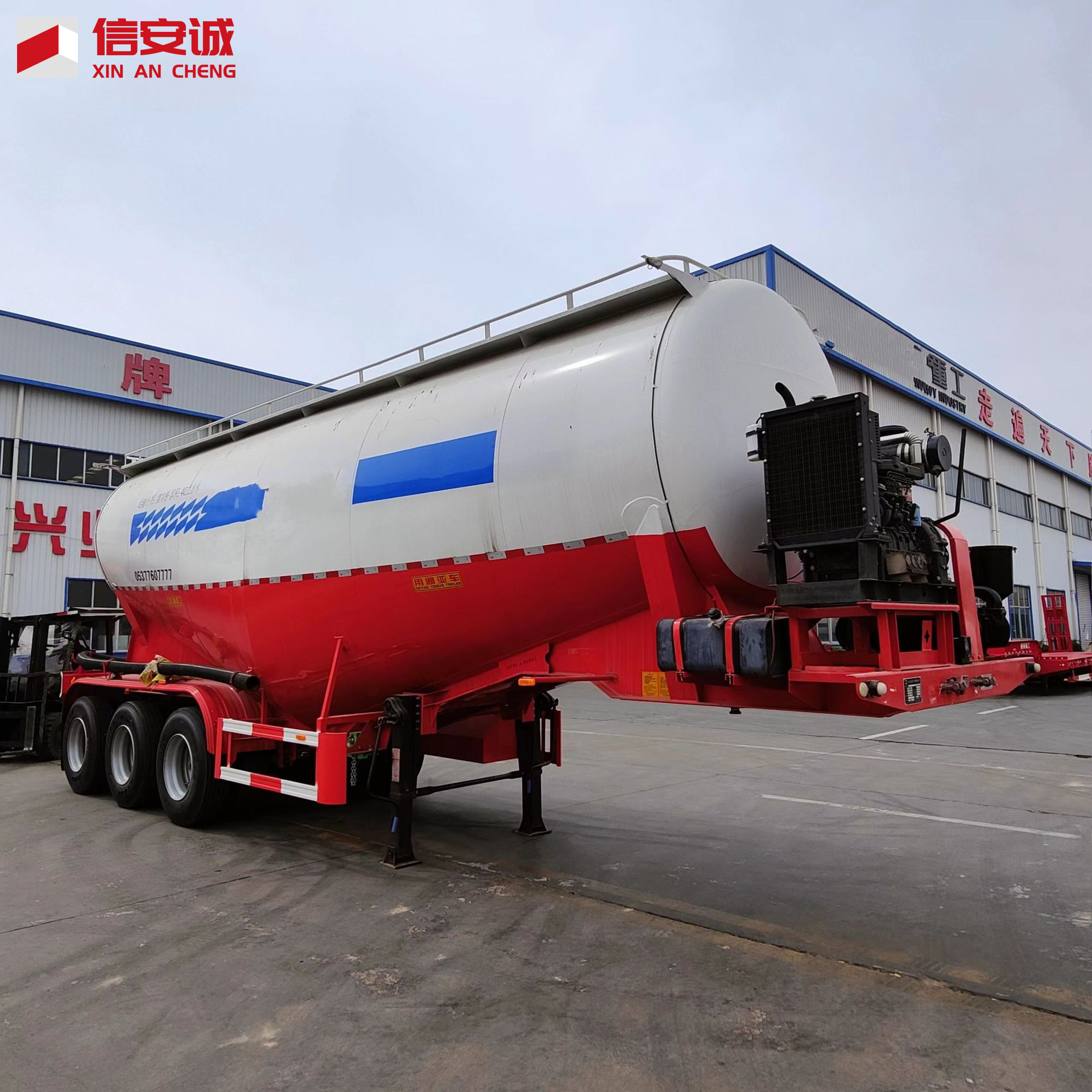 W Shape 60cbm Bulk CementTanker