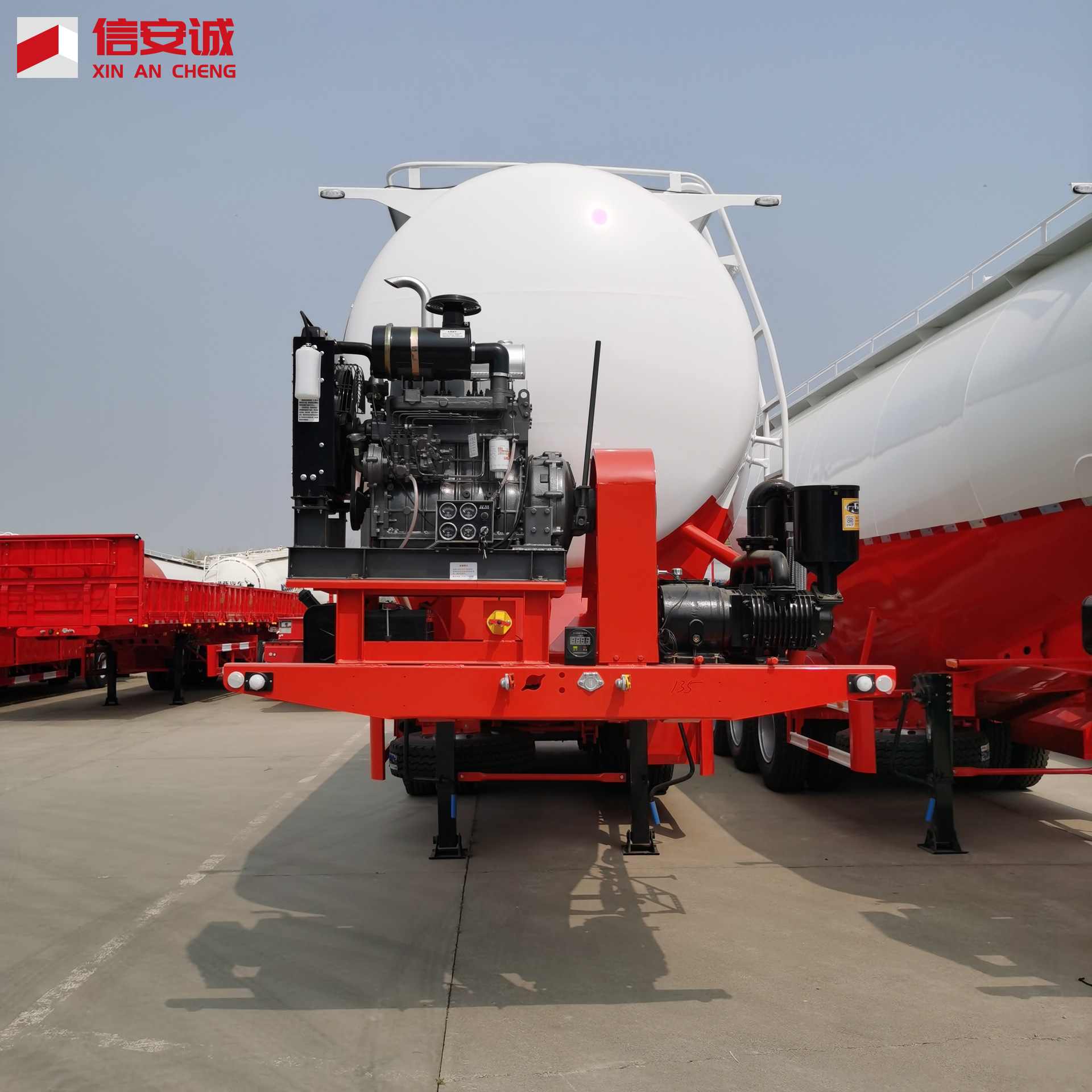 W Shape 60cbm Bulk CementTanker