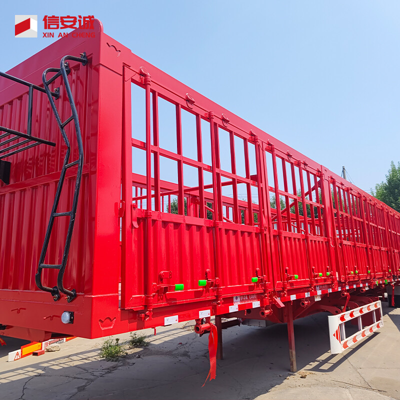 3 Axles Fence Flatbed Trailer