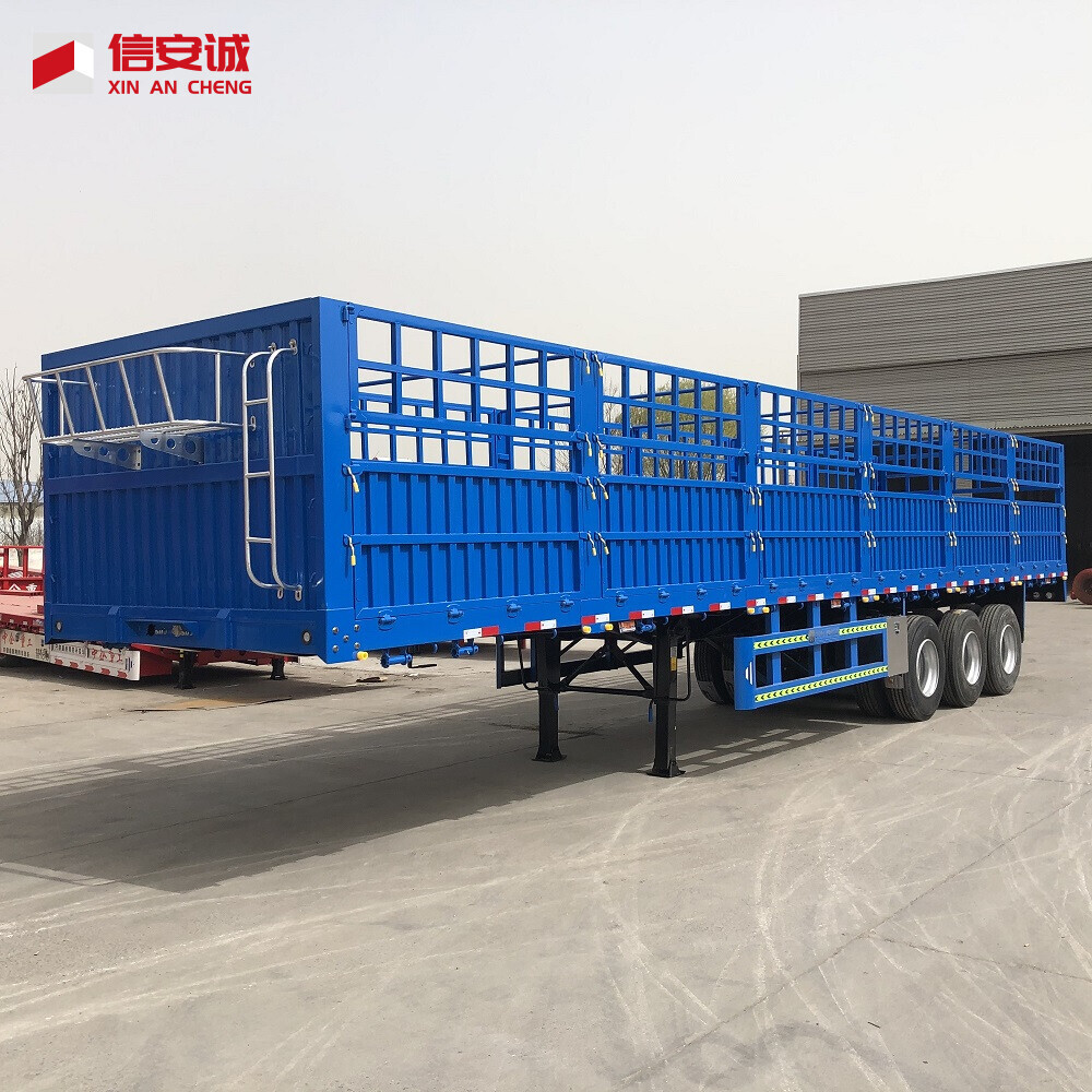 Fence Semi Trailer 60 Tons Cargo Transport Trailers