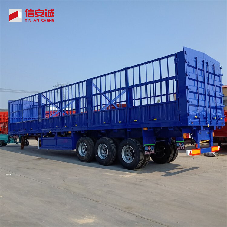 Fence Semi Trailer 60 Tons Cargo Transport Trailers