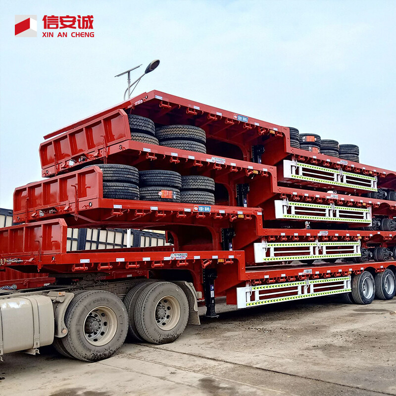 70ton 4 Axle Flatbed Trailer