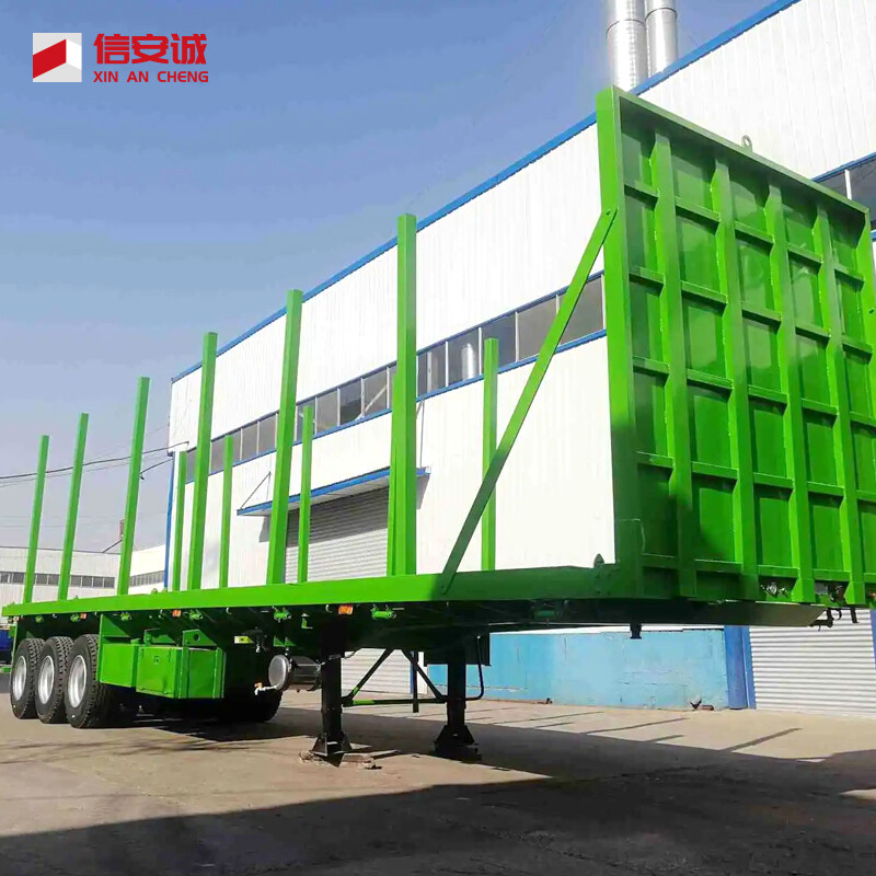 Timber transport semi-trailer