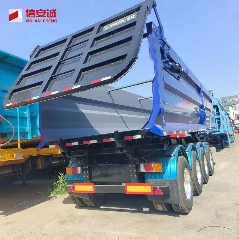 3 Axles 80 Tons U Shape Tipper Trailer Semi Trailer