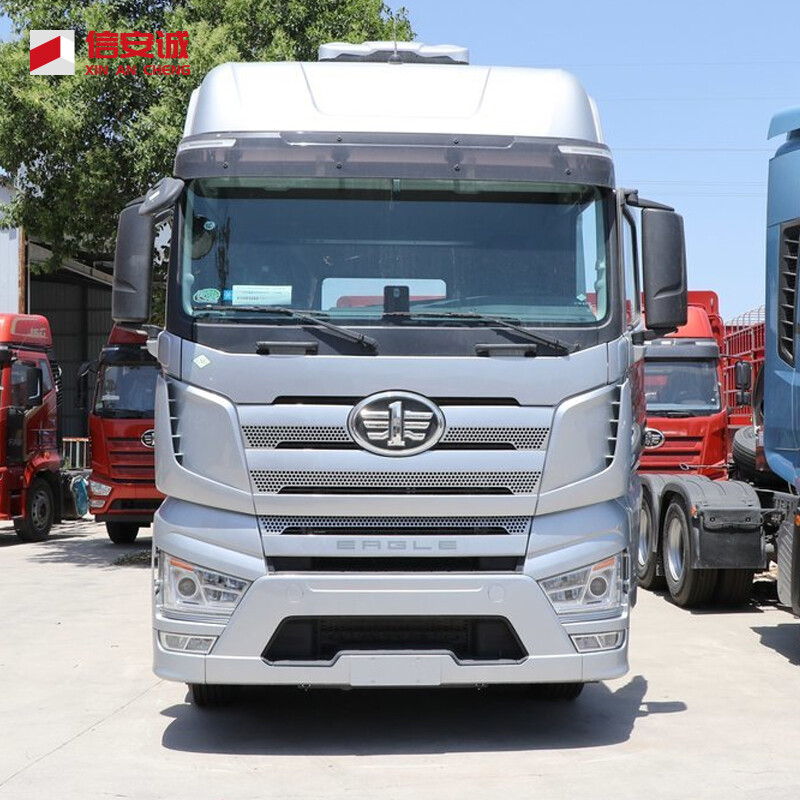 Used Faw J7 heavy truck 600 hp 6X4 LNG automatic gear tractor