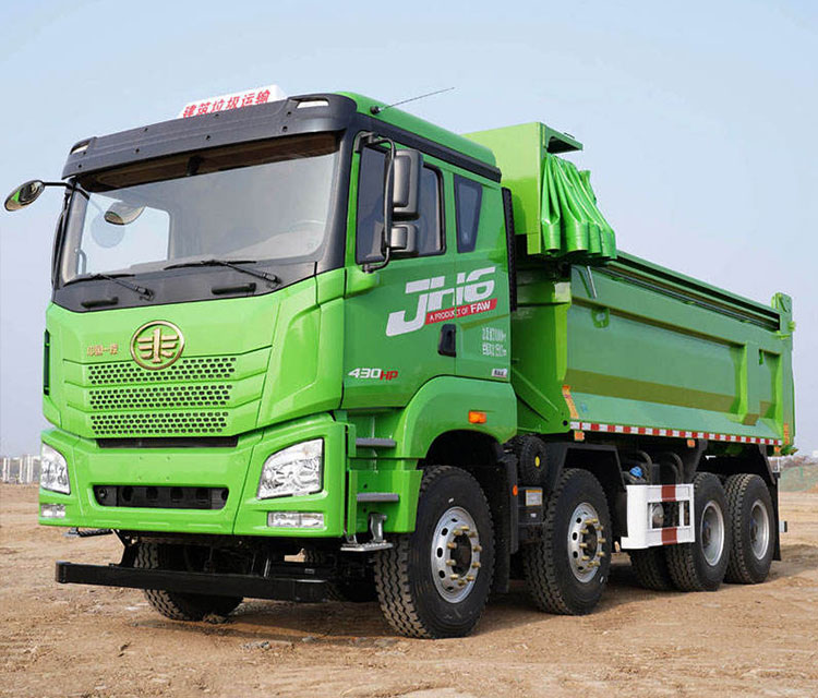 FAW JH6 Second Hand 8x4 Heavy Dump Truck U-Shape Cargo