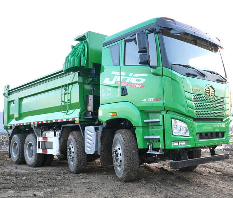 FAW JH6 Second Hand 8x4 Heavy Dump Truck U-Shape Cargo