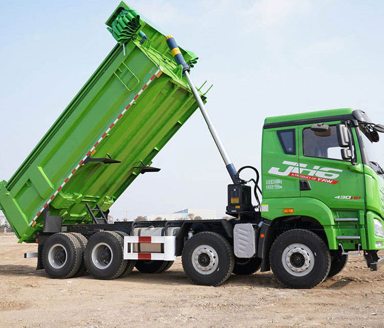 FAW JH6 Second Hand 8x4 Heavy Dump Truck U-Shape Cargo