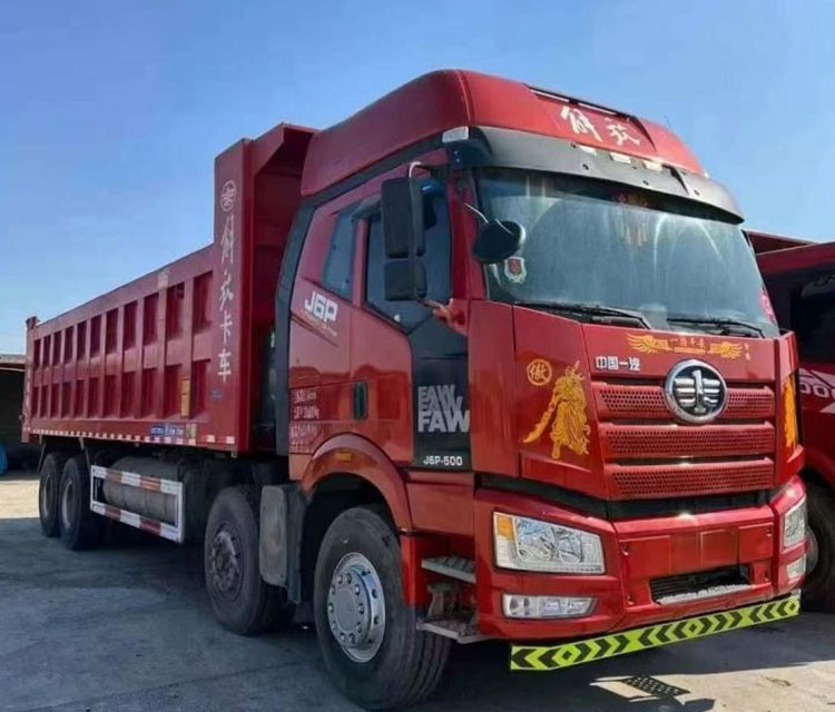 FAW J6P Second-Hand 8*4 Dump Truck 12-Wheels Heavy-Duty 