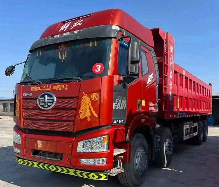 FAW J6P Second-Hand 8*4 Dump Truck 12-Wheels Heavy-Duty 