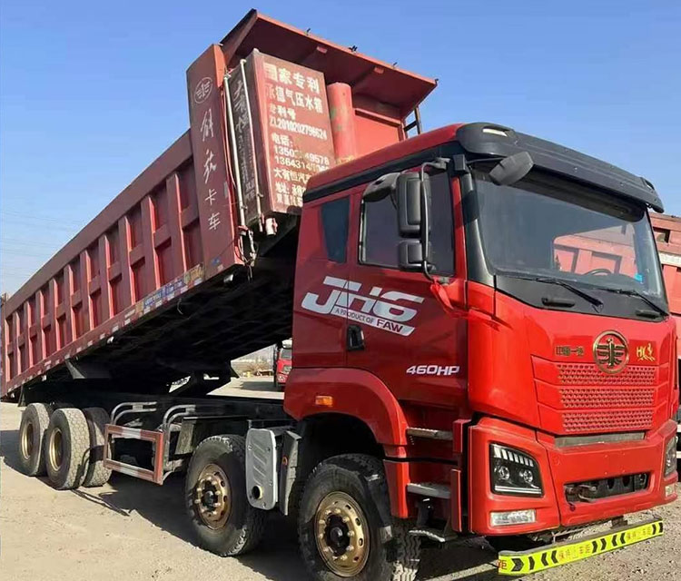 FAW JH6 Second Hand 8x4 Heavy Dump Truck Diesel