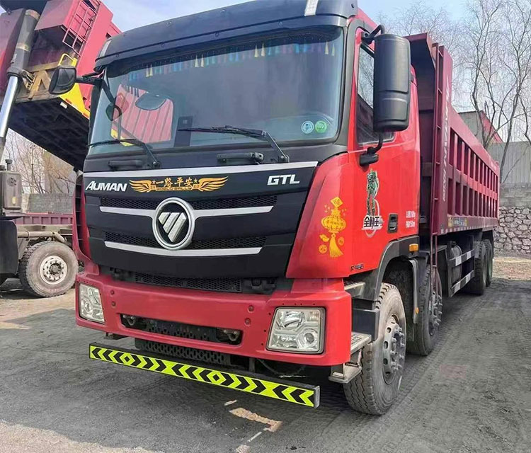 Foton GTL Auman Dump Truck 8*4 Manual Euro VI Secondhand Diesel Truck