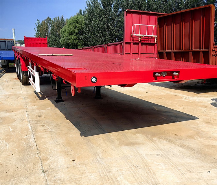 New and Used Tri-axle 40 Feet Flatbed Truck Trailer