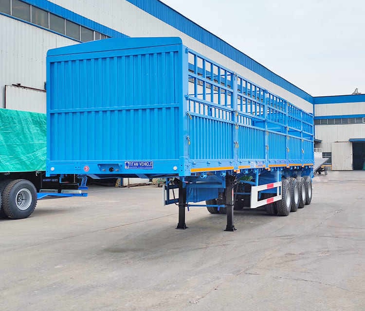 Titan 3/4 Axle Heavy-Duty Enclosure Semi-Trailer (60–80 Tons)