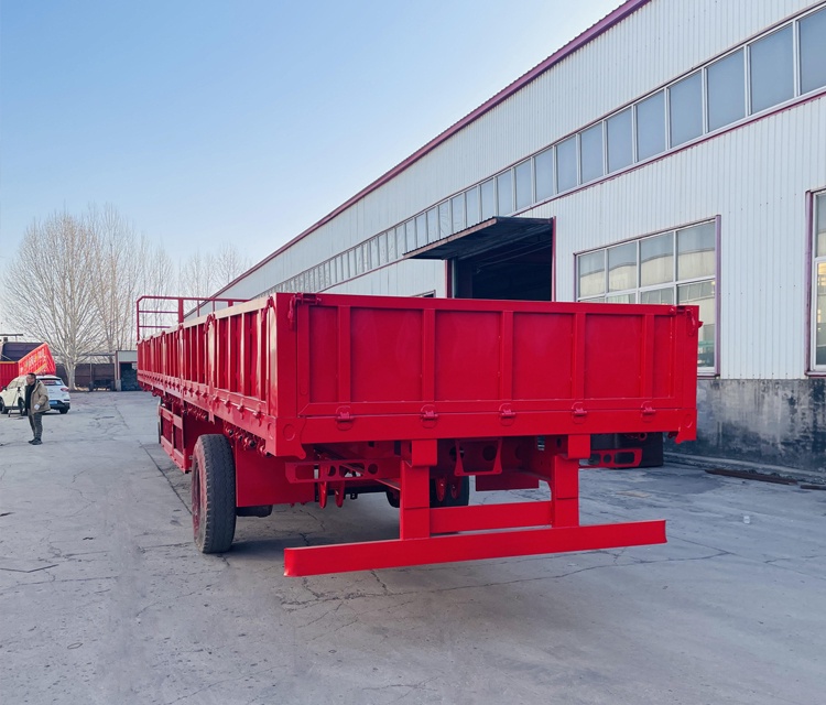 40T 3 Axle Drop Side Board Semi Trailer Sidewall Dropside