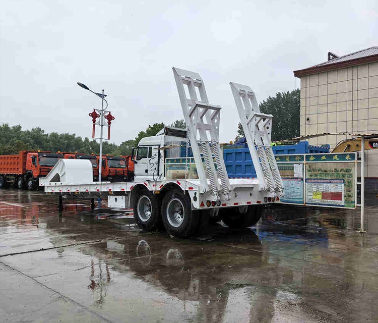 2axle 35 Ton Removable Gooseneck Lowboy Trailer Used Truck Tractor