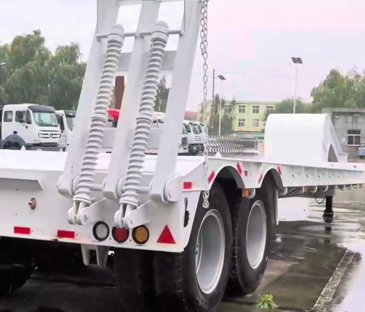 2axle 35 Ton Removable Gooseneck Lowboy Trailer Used Truck Tractor
