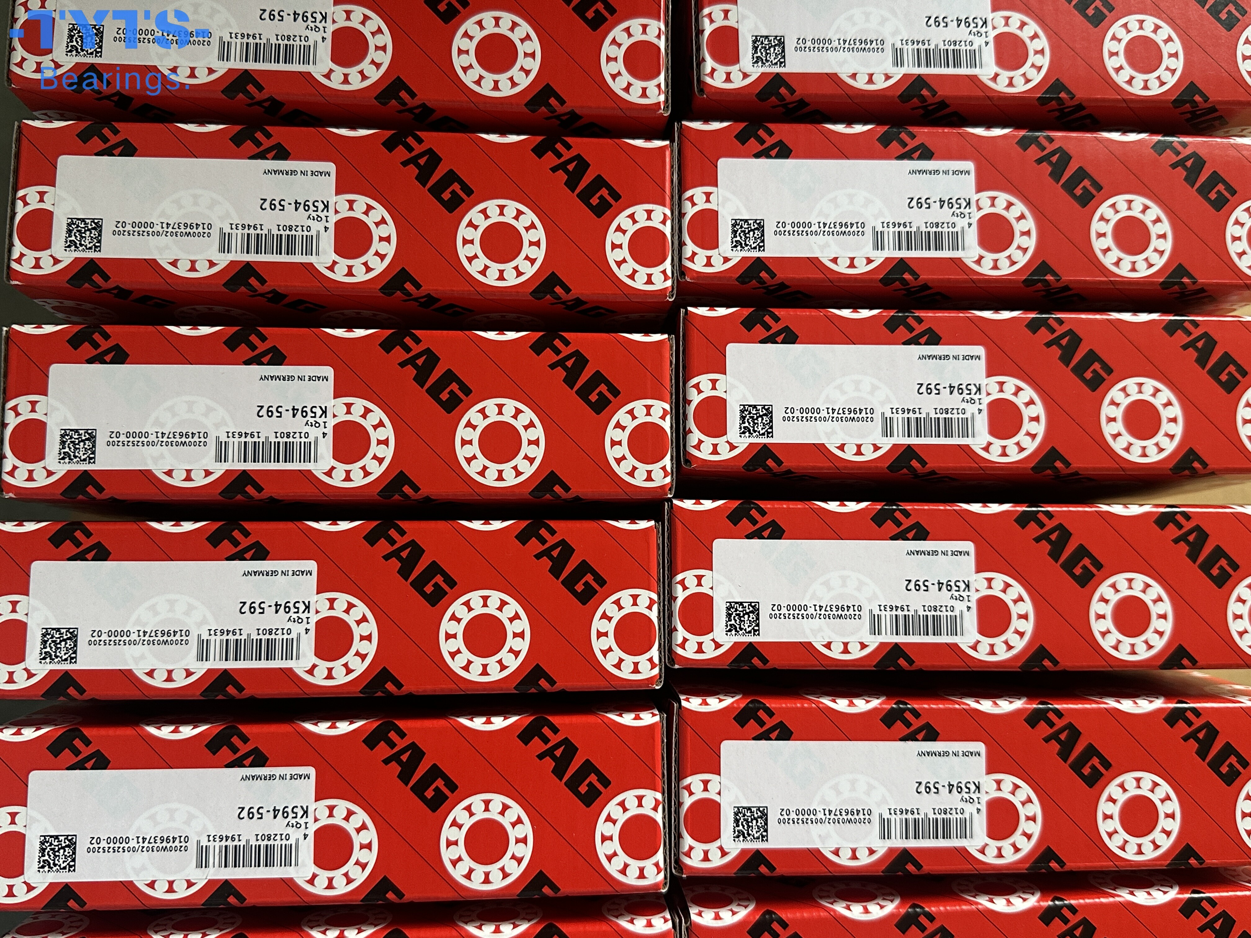 Original import from Germany K594-592    British standard tapered roller bearings FAG