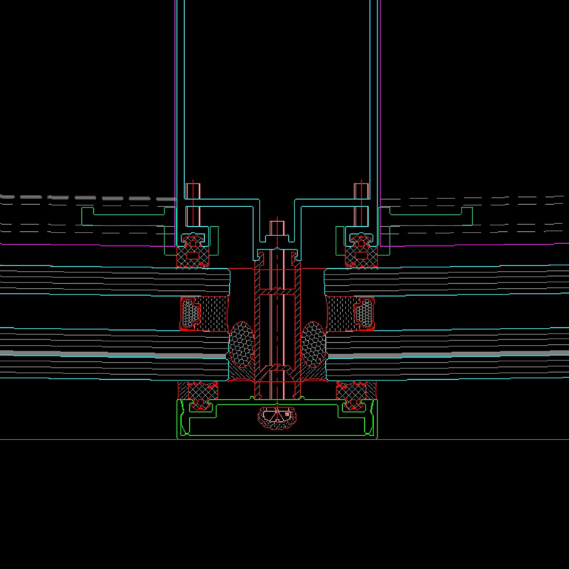 Curtain wall glass sealing strip