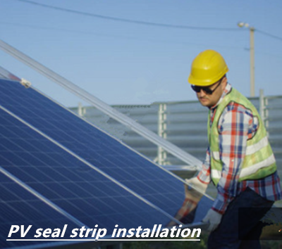 Solar panel sealing strips