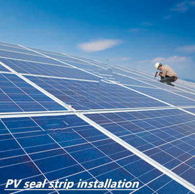 Solar panel sealing strips