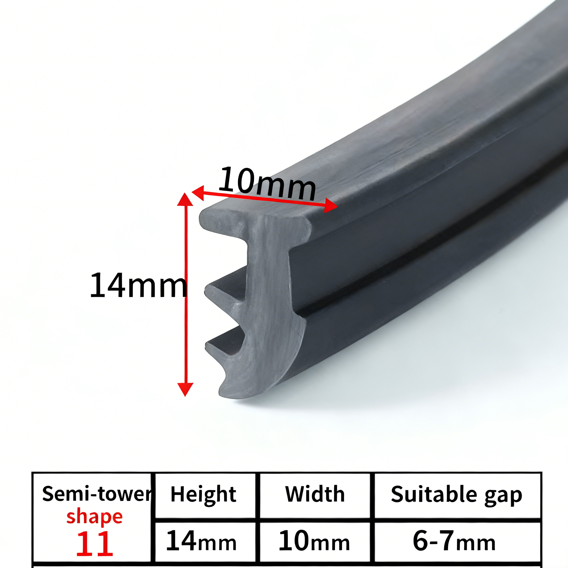 T-shaped Sealing Strips for Aluminum Alloy Doors and Windows