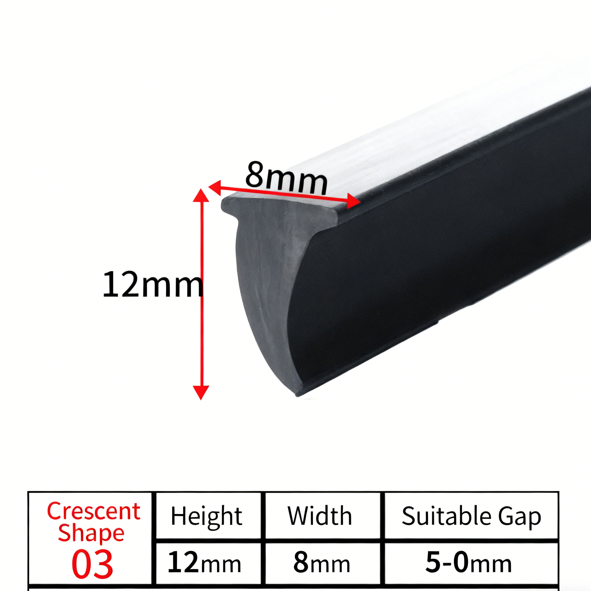 T-shaped Sealing Strips for Aluminum Alloy Doors and Windows