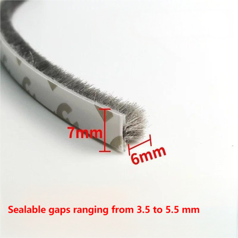 Aluminum alloy door and window brush seal strip