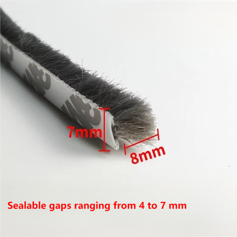 Aluminum alloy door and window brush seal strip