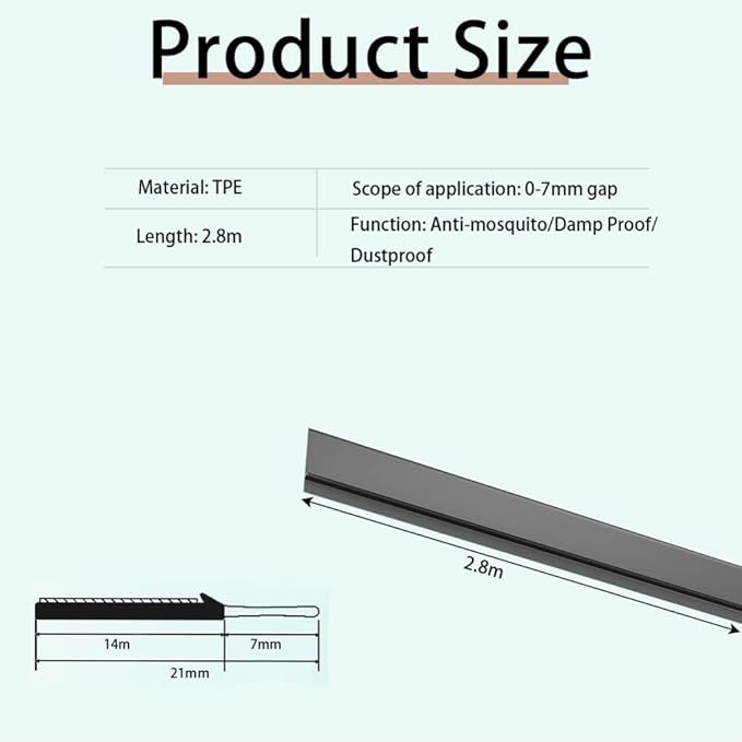 Wardrobe dustproof strip